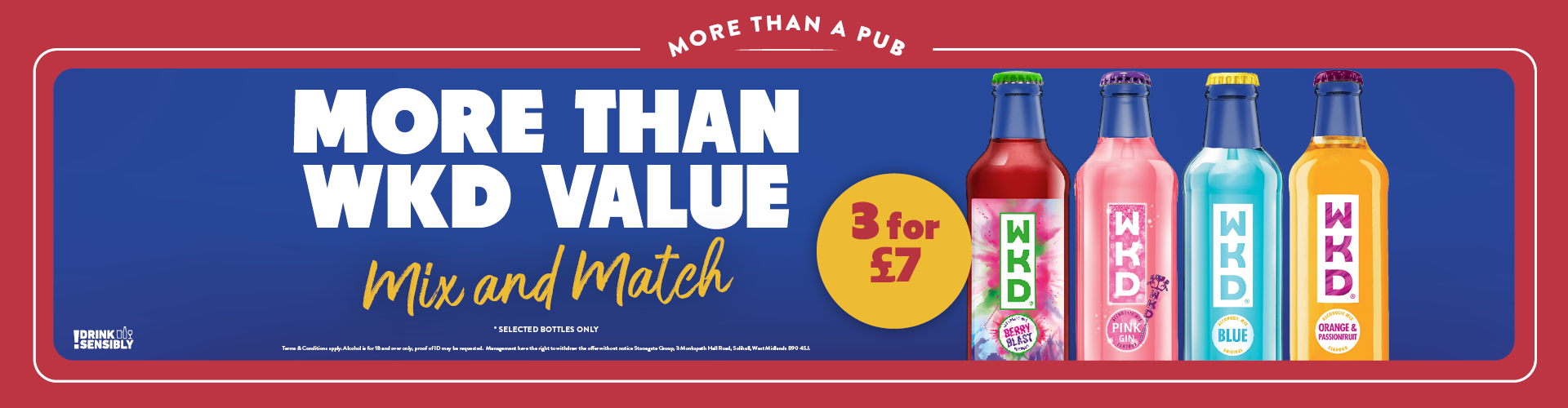 Mix and Match WKD - 3 for £7